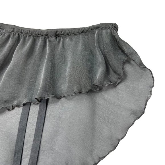 SKIMS Romance Garter Bikini Charcoal Womens XL - Picture 6 of 16